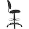 Boss B1615 Drafting Chair, Black Seat, Black Back, 25" W 25" L 49-1/2" H, Armless, Fabric Seat B1615-BK - alternate 3