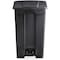 Safco 23 gal. Plastic Rectangular Trash Can, Black 9923BL - alternate 4