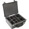 Pelican Black Protective Case, 20.66"L x 17.2"W x 8.40"D 1550TP - alternate 2