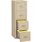 Fireking 12-3/16" W 4 Drawer Fire-Resistant Vertical File Cabinet, Parchment 4R1822-CPA - alternate 3
