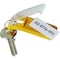 Durable Office Products Key Tag, Yellow, Plastic, Open/Close, Unfinished 6 PK 195704 - alternate 2