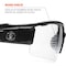 Ergodyne DAGR, Safety Glasses, Uncoated, Clear Lens, Black Frame, Half-Frame DAGR - alternate 3