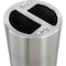 Safco 15 gal Round Indoor Metal Can, Stainless Steel, None, Aluminum, Not Applicable 9931SS - alternate 5