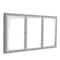 Ghent 3-Door Enclosed Whiteboard 36"x72", Aluminum Frame, Satin PA33672M-M1 - alternate 2