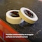 3M Masking Tape, 96 mm W x 55 m L, 5.1 mil Thick, Tan, Rubber Adhesive, 8 PK 101+ - alternate 4