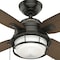Hunter Decorative Ceiling Fan, 52 in Blade Dia, 4 Blades, 3 Speeds, 120V AC, Bronze 59214 - alternate 5