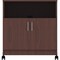Lorell Mobile Machine Stand W/Shelf, Mahogany LLR60268 - alternate 5
