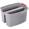 Rubbermaid Commercial 4 3/4 gal Double Bucket, Gray, Plastic FG262888GRAY - alternate 2