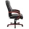 Lorell Lorell Leather High Back Executive Chair, Color: Black, Cherry LLR69531 - alternate 5