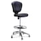 Safco Drafting Chair Extended Height Chair, Black, Vinyl, 23" to 33" Height, Vinyl, Black 3442BV - alternate 2