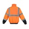 Gss Safety Hi-Vis Bomber Jacket, PU Coated Shell, Class 3 Orange/Black, LT 8002-TALL LG - alternate 2