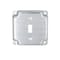 Raco Box Cover, Switch Box Type, 2 Gang, Galvanized Zinc, Toggle Switch Cover Type 800C - alternate 3