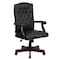 Flash Furniture Executive Chair Fixed Arms, 19-1/2" to 23" Height, Metal, Black LeatherSoft 801L-LF0005-BK-LEA-GG - alternate 6