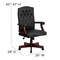 Flash Furniture Executive Chair Fixed Arms, 19-1/2" to 23" Height, Metal, Black LeatherSoft 801L-LF0005-BK-LEA-GG - alternate 5