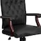 Flash Furniture Executive Chair Fixed Arms, 19-1/2" to 23" Height, Metal, Black LeatherSoft 801L-LF0005-BK-LEA-GG - alternate 3