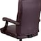 Flash Furniture Executive Chair Fixed Arms, 19-1/2" to 23" Height, Leather, Burgundy LeatherSoft 801L-LF0019-BY-LEA-GG - alternate 10