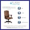 Flash Furniture Executive Chair Brown High Back Exec Chair, Fixed Arms, 19-1/2" to 23" Height 802-BRN-GG - alternate 2