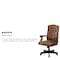Flash Furniture Executive Chair Brown High Back Exec Chair, Fixed Arms, 19-1/2" to 23" Height 802-BRN-GG - alternate 5