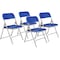 National Public Seating Folding Chair, Plastic, Blue, PK4 805 - alternate 10