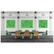Ghent Dry Erase Board, Glass, 36 in, 48 in, No Frame Frame, Gray, Gloss HMYRM34GY - alternate 4