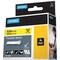 Dymo Label Tape Cartridge, Black/Yellow, Labels/Roll: Continuous 18490 - alternate 2