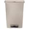 Rubbermaid Commercial Slim Jim Step-On 24 gal Rectangular Slim-Profile Plastic Can, Beige, Foot Pedal, Plastic, 23 3/8 in 1883552 - alternate 3