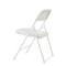 National Public Seating Folding Chair, Plastic, White, PK4 821 - alternate 8