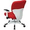 Office Star Managerial Chair Desk Chair, Adjustable Arms, 16-3/4" to 19-1/2" Height, Mesh, Red 5200W-9 - alternate 4