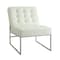 Ave 6 Collection: Anthony Chair, White Back, 26 in W 33" L 32-1/2" H, No Arms, Leather Seat ATH51-W32 - alternate 2