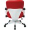 Office Star Managerial Chair Desk Chair, Adjustable Arms, 16-3/4" to 19-1/2" Height, Mesh, Red 5200W-9 - alternate 3