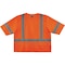 Ergodyne Hi-Vis Economy Vest w/Sleeves 4XL Class 3 U Back, , Zipper 3 Pockets, 1 Mic Tab 8320Z - alternate 5