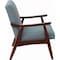 Ave 6 Collection: Davis Arm Chair, Wood Back, 26-1/2 in W 28-1/2" L 32-1/4" H, Fixed Arms, Fabric Seat DVS51-K21 - alternate 2