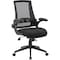 Boss Task Chair, Black Back, 27 in W 27" L 44" H, Flip, Mesh Seat B6776-BK - alternate 2