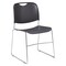 National Public Seating Stacking Chair, 8500 Series, Polypropylene Gray, PK4 8502 - alternate 10