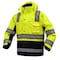 Gss Safety 3-in-1 Hi-Vis Winter Parka, 300D Rip Stop Polyester, Lime/Black, L 8505-LG - alternate 2