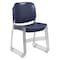 National Public Seating Stacking Chair, 8500 Series, Polypropylene Navy Blue, PK4 8505 - alternate 8