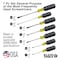 Klein Tools Screwdriver Set, Slotted/Phillips, 7 Pcs 85076