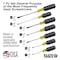 Klein Tools Screwdriver Set, General Purpose, Slotted and Phillips Tip, Steel Shank, Ergonomic Grip, 7-Piece 85076 - alternate 15