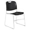 National Public Seating Stacking Chair, 8500 Series, Polypropylene Black, PK4 8510 - alternate 5