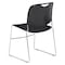 National Public Seating Stacking Chair, 8500 Series, Polypropylene Black, PK4 8510 - alternate 8