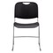 National Public Seating Stacking Chair, 8500 Series, Polypropylene Black, PK4 8510 - alternate 7