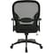Office Star Executive Chair Managers Chair, Adjustable Arms, 18-3/4" to 22-3/4" Height, Mesh, Black 2300 - alternate 4