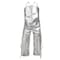 Tillman 42In Ack Bib Splt Apron, 42 inches Length, Silver, 24" x 42" 8542 - alternate 2