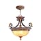 Livex Lighting Villa Verona 3 Light Verona Bronze with Aged Gold Leaf Convertible 8565-63 - alternate 3