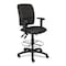 Boss Multi-Function Fabric Drafting Stool W/ Adjustable Arms B1636-BK - alternate 2