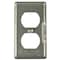 Raco Box Cover, Rectangular Box Type, 1 Gang, Galvanized Zinc, Duplex Receptacle Cover Type 864 - alternate 4