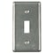 Raco Box Cover, Switch Box Type, 1 Gang, Galvanized Zinc, Toggle Switch Cover Type 865 - alternate 3