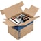 Smoothmove 16 in x 12 in x 12 in Moving Box, Kraft, Blue Printing, Kraft Corrugated Board, Double Wall, 32 ECT 0062711 - alternate 3