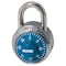 Master Lock Combination Padlock, Center, Blue/Silver 1506D - alternate 6