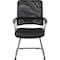 Boss Guest Chair, Black Back, 25 in W 24" L 39" H, Loop, Leather Seat B6409 - alternate 5